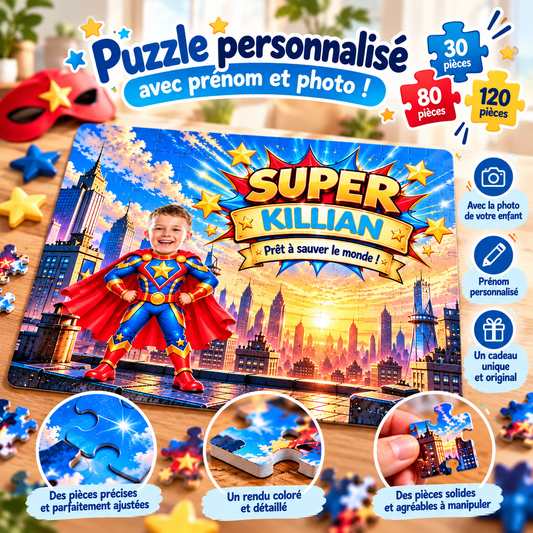 Puzzle Super-Héros Personnalisé