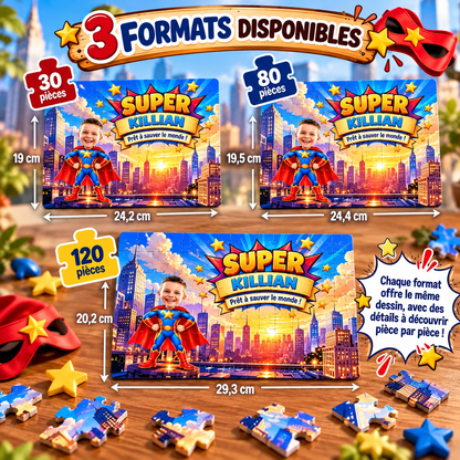 Puzzle Super-Héros Personnalisé