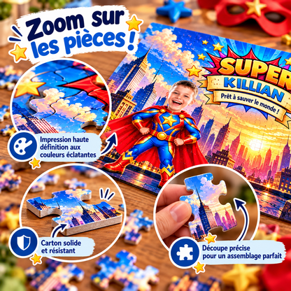 Puzzle Super-Héros Personnalisé