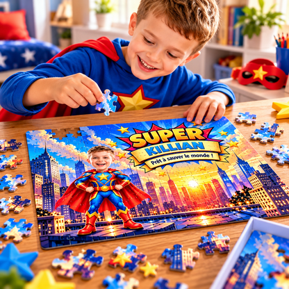 Puzzle Super-Héros Personnalisé