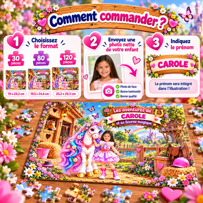 Puzzle Licorne Personnalisé