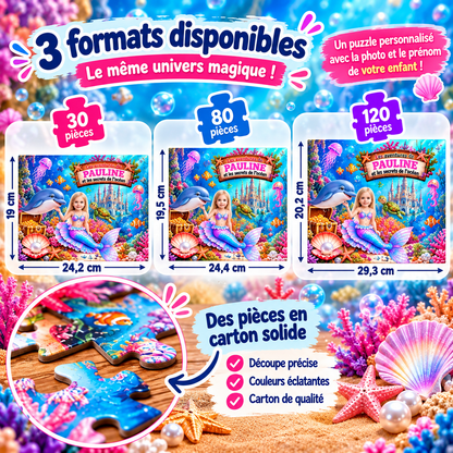 Puzzle Sirène Personnalisé