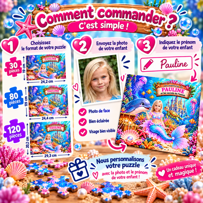 Puzzle Sirène Personnalisé