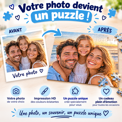 Puzzle Photo Personnalisé – Votre Photo sur Puzzle | 30, 80 ou 120 Pièces