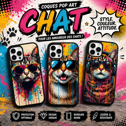 Coques Chat Pop Art