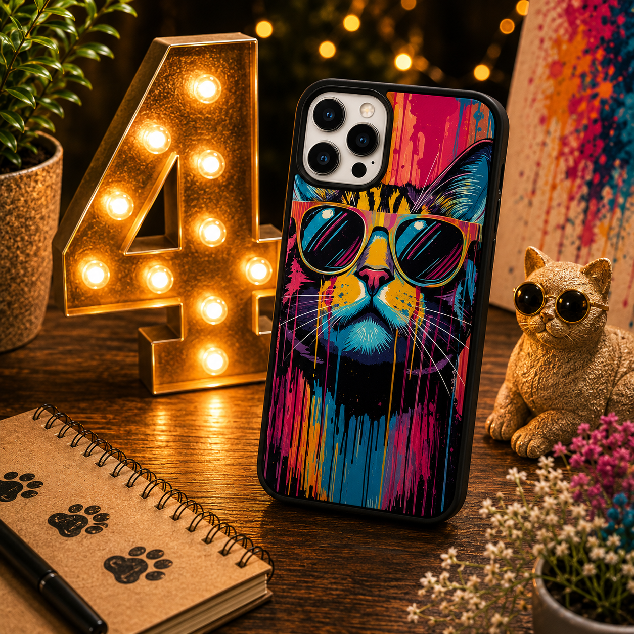Coques Chat Pop Art