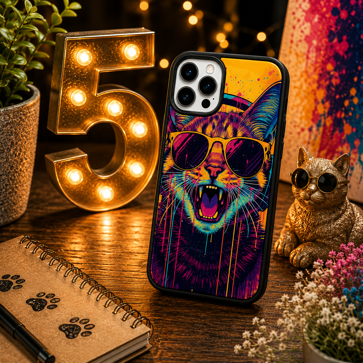 Coques Chat Pop Art