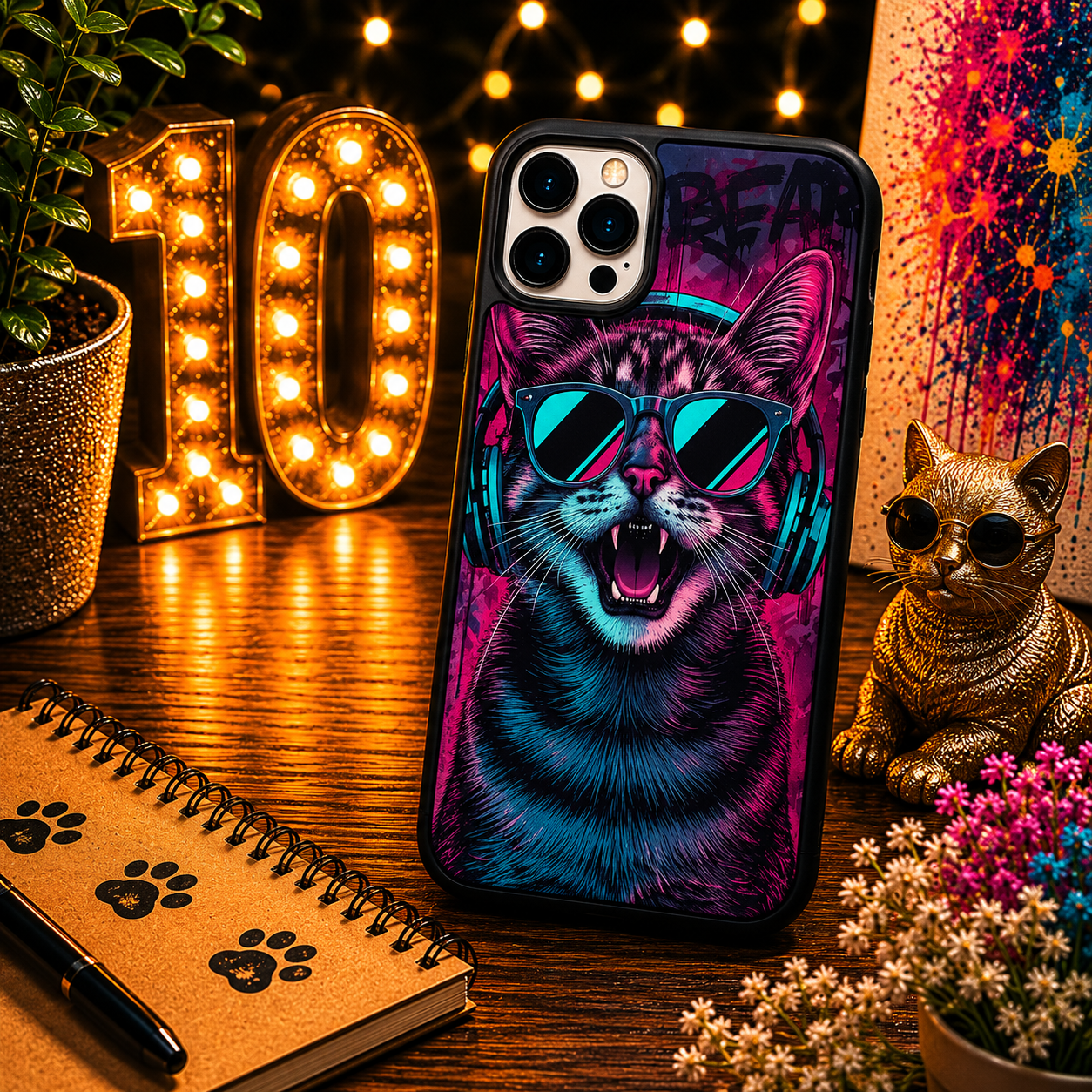 Coques Chat Pop Art