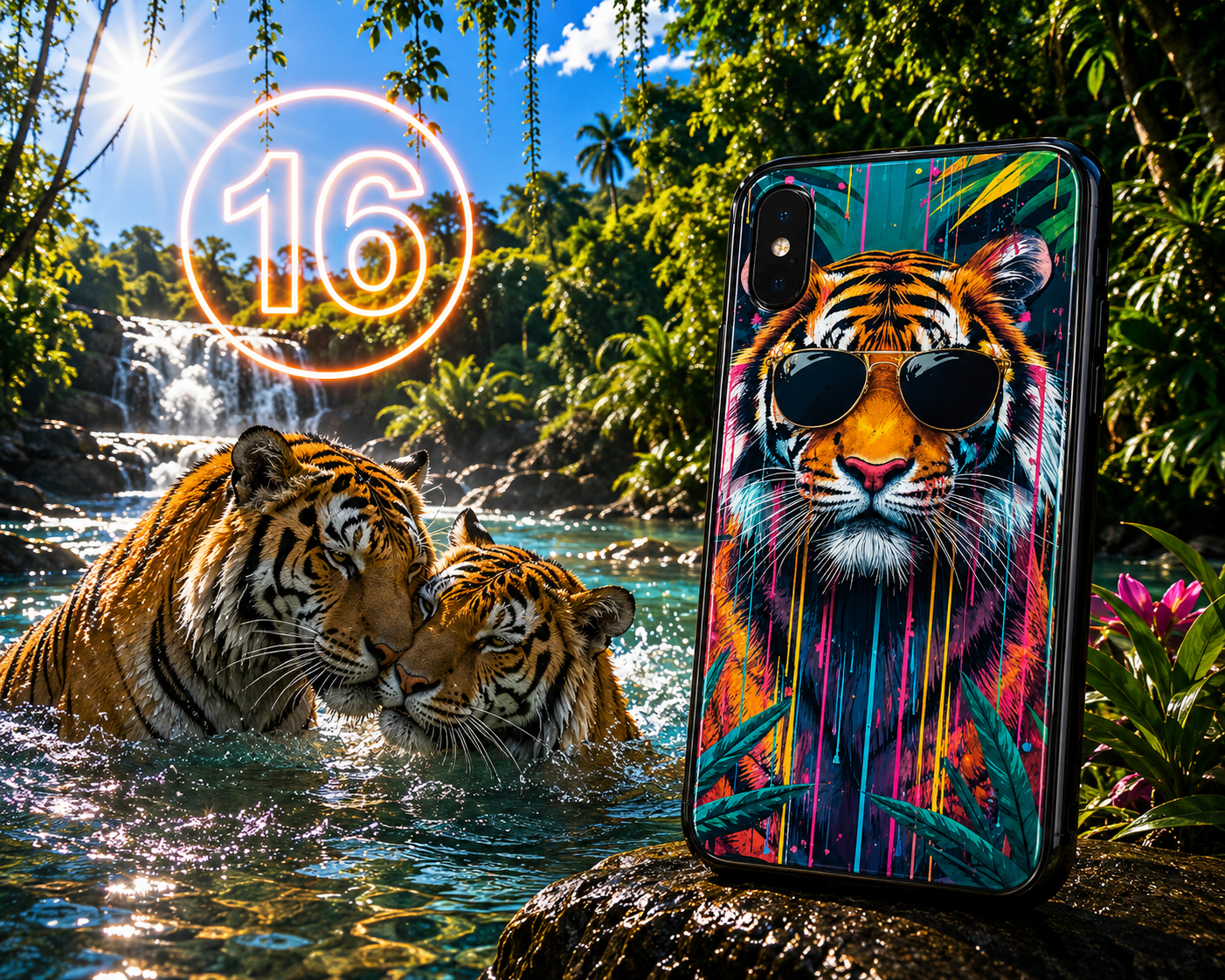Coques Tigre Pop Art