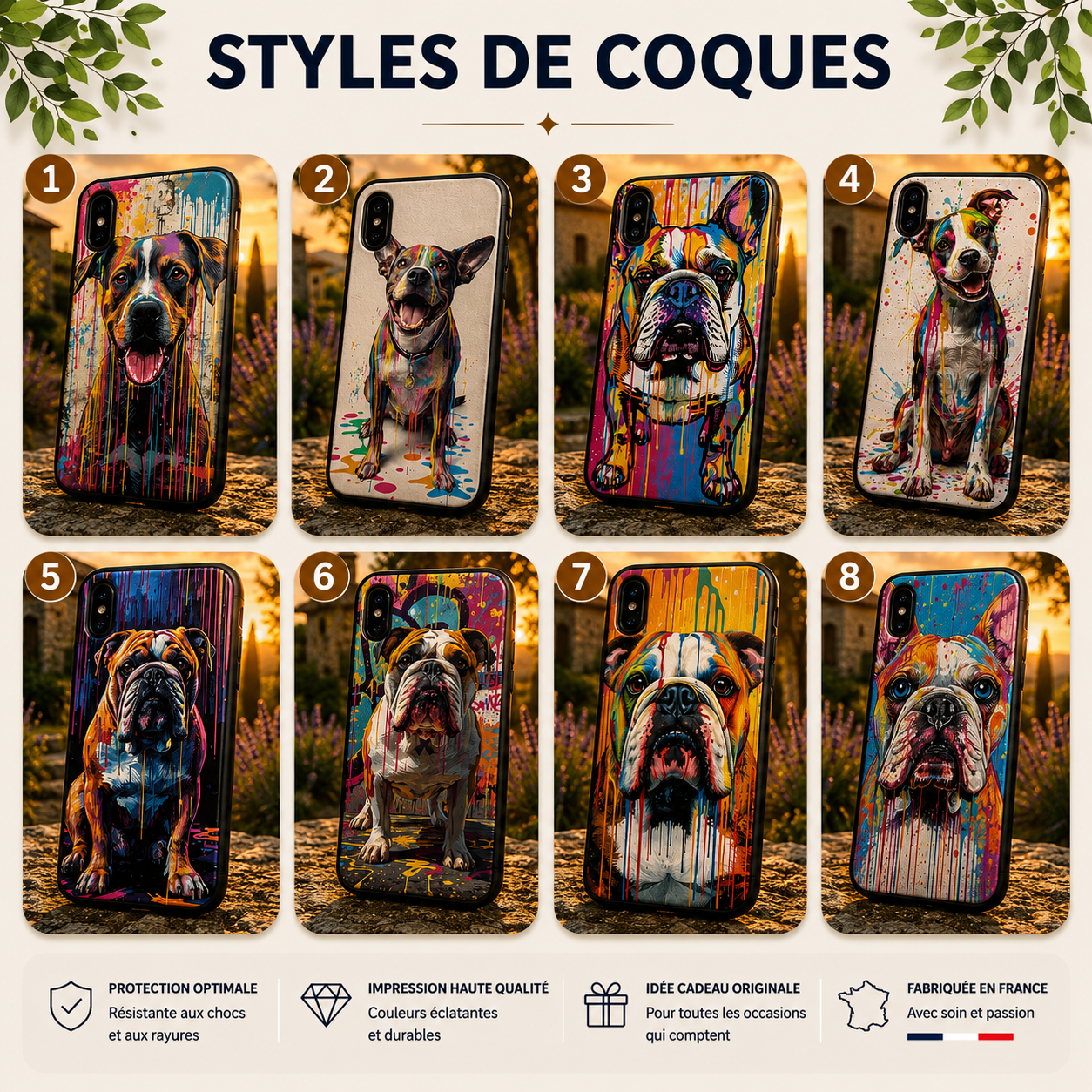 Coques Chien Pop Art