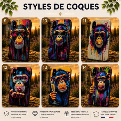 Coques Singe Pop Art