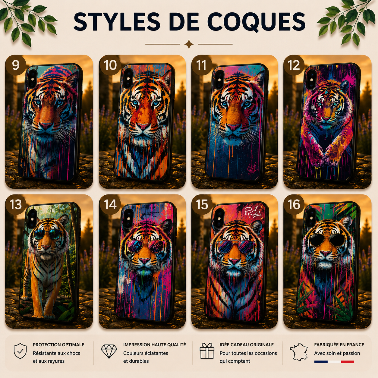 Coques Tigre Pop Art