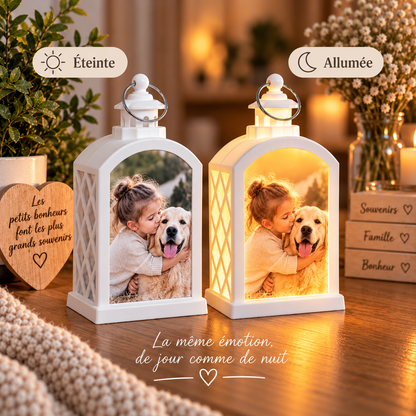 Lanterne personnalisée avec photos