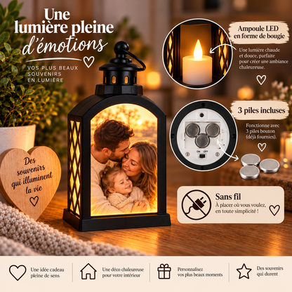 Lanterne personnalisée avec photos